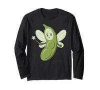 Mignonne fée Marraine emamame Amateur de Haricots Kawaii Vegan Humour Manche Longue