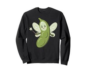Mignonne fée Marraine emamame Amateur de Haricots Kawaii Vegan Humour Sweatshirt