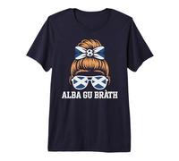 Mignonne Fille écossaise Écosse Alba Gu Bràth Mignon Jour de Jeu T-Shirt Haut de Gamme