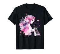 Mignonne fille pianiste claviériste musicienne musique class T-Shirt