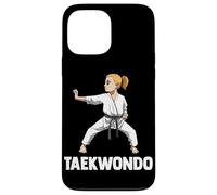 Mignonne Fille Pratiquant Le Taekwondo, Art Martial Coque pour iPhone 13 Pro Max