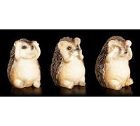 Mignonne Hérisson Figurines - Pas Mal Sehen Ssagen Entendre - Drôle Plaisir Déco