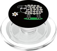 Mignonne Laine de Mouton avec Marguerite | Cadeau de Fleur pour Fille PopSockets PopGrip pour MagSafe