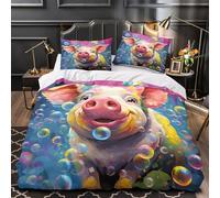 Mignonne loutre qui jette un coup d'œil Parure de Lit Imprimé en 3D Ultra Douce Respirante Léger Housse de Couette résistante Fermeture Éclair Hypoallergique for Garçons Filles King（220x240cm）