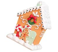 Mignonne Maisonnette de Noël en Résine, Décorative pour Maison | Centre de Table Léger, Forme Maison, Esprit Festif, pour Intérieur et Mariage, Petite Décoration Saisonnière