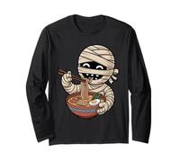 Mignonne Maman Mangeant des Ramen Japonais Kawaii Nouilles d'halloween Manche Longue