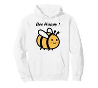 Mignonne Petite Abeille drôle Minimaliste Bee Happy Sweat à Capuche
