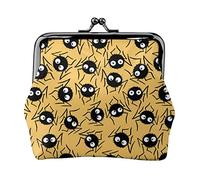 Mignonne Petite araignée avec des Yeux Porte-Monnaie en Cuir pour Femmes, Petite Pochette de Monnaie avec Fermoir à Fermeture à glissière Portefeuille à Boucle pour Cadeau de Fille