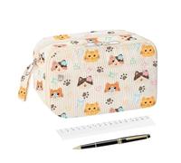 Mignonne Trousse À Crayons Grande Capacité Divisée Toucher Doux Crayon | Pochette Papeterie Portable Ciseaux École ureau Étudiant Enseignant Artiste Adolescent Université