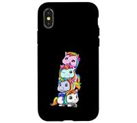 Mignonnes Licornes Non binaires LGBTQ Coque pour iPhone X/XS