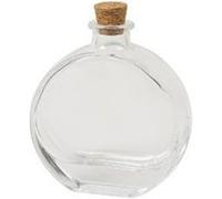 mignonnette verre bouchon liège 100ml 9x10x3.6cm - arty fetes factory 95896