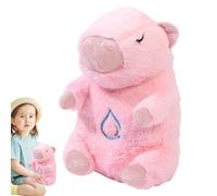Mignons Animaux En Peluche Capybara - Peluche + ABS D'environ 260 G, Animal Câlin Apaisant Avec Battement De Cœur, Pelu-che Endormie Avec Respiration Rythmique Pour Les Tout-petits, Les , -Les