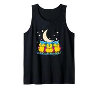 Mignons Hiboux Pansexuels Funny Pride Moon Night Débardeur