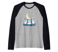 Mignons Hiboux Transgenres sous Le Croissant De Lune Pride Manche Raglan