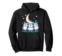 Mignons Hiboux Transgenres sous Le Croissant De Lune Pride Sweat à Capuche