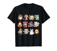 Mignons Monstres d'animaux Kawaii effrayants dans des Costumes d'halloween T-Shirt