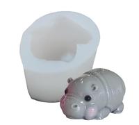 Mignons moules en silicone 3D - Moule en silicone - Moule animal 3D pour décorer le chocolat - Moules à glaçage sûrs et multifonctionnels pour pudding et biscuits