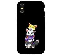 Mignons Renards Non binaires Coque pour iPhone X/XS