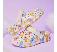 Mignons sabots de jardin à motif de dessin animé blanc pour filles et garçons, enfants. Chaussures d'eau respirantes et antidérapantes pour tout-petits et enfants, en matériau EVA léger et durable. Id
