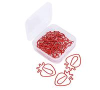 Mignons trombones aux fraises |20 unités |Marque-page/Bureau