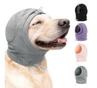 MIGOHI Sweat à Capuche léger et apaisant pour Chien avec Coussinets d'oreilles - Pas de secousses d'oreille pour Chiens, empêche Les Rayures, Bandeau réglable pour l'anxiété pour Grands Chiens