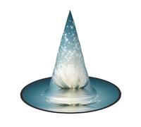 Migpkd Chapeau de sorcière asiatique en forme de fleur de lotus pour femme et homme Accessoires de cosplay pour fête costumée Chapeau de magicien