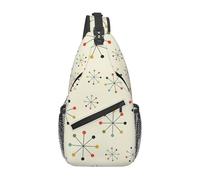 Migpkd Sac à bandoulière abstrait à motif géométrique pour homme et femme - Léger - Pour voyage, randonnée, gym