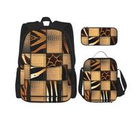 Migpkd Sac d'école en jean patchwork pour enfants, sac à dos, sac à dos pour enfants