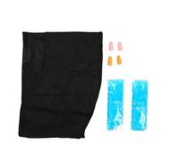 Migraine Ice Head Wrap Doux Compresse Froide Tension Stress Soulagement des Maux de Tête Chapeau avec Bouchon d'oreille pour Hommes Femmes Gel Noir Conception Portable Voyage à