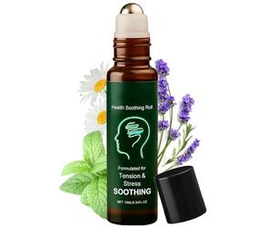 Migraine Relief Roll-On, Migraine & Maux de tête Roll On Huile Essentielle 10 ml, Bâton apaisant contre les maux de tête à l'huile de menthe poivrée, Refroidissement rapide (1Pcs)