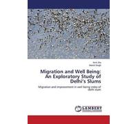 Migration And Well Being: An Exploratory Study Of Delhi's Slums