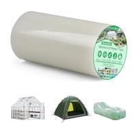 MIGUBIGU 1 PCS Ruban de Réparation pour Serre 25 m x 20 cm Épaisseur 0,15 mm, Ruban Adhésif Transparent, Scotch Etanche Eau, Bande Collante Etancheite pour Piscine, Tente, Tonnelle, Coussin gonflable