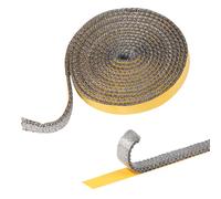 MIGUBIGU 1 Pièce Joint Insert Cheminée 3 mm x 15 mm x 2.5 m, Joint Poele a Bois, Joint en Fibre de Verre Résistante 600°, Joint Réfractaire pour Poele a Bois, Cheminée, Chaleur