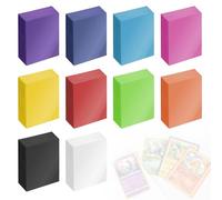 MIGUBIGU 1000 Pcs Card Sleeves 66 x 91mm, 10 Couleurs Protection Protege Carte, Dimensioni Adatte Alla Carta e Materiale Plastico Resistente pour les Cartes à Collectionner
