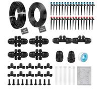 MIGUBIGU 135 PCS Systeme Irrigation Goutte a Goutte avec 14m + 25m Tuyau, Kit Arrosage Automatique pour Jardin, Kit d'Irrigation Goutte à Goutte pour Plantes, Serre, Balcon, Pots, Pelouse