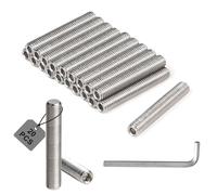 MIGUBIGU 20 Pièces Tige Filetée M8 40 mm en Acier Inoxydable, Vis Sans Tête Hexagonale M8, Tiges Filetées Entièrement avec clé Allen , DIN 975, Pour le Montage de Meubles et Fabrication Industrielle