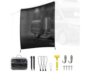 MIGUBIGU Auvent Caravane Universelle 2.1 x 2.5 m, Store Banne Camping Car Exterieur, Paroi Latérale Store Camping Car, Protection Contre Les UV, Imperméable, Protection de la Vie Privée