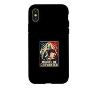 Miguel De Cervantes écrivain de Roman Espagnol Coque pour iPhone X/XS