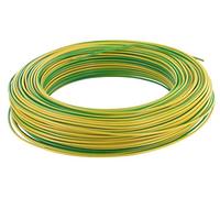 Miguelez - FIL ÉLECTRIQUE 2,5MM2 VERT/JAUNE RIGIDE H07VU 100M