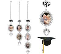 miguha Personnalisation des breloques et pompons de casquettes de remise de diplômes, personnalisation des pendentifs souvenirs photo for les diplômés de 2025 et les cadeaux commémoratifs