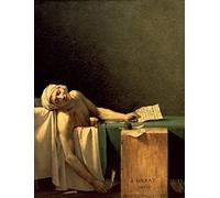MiguOo Impression D'affiches Sur Toile Tableaux Posters Célèbre la Mort de Marat de Jacques Louis David pour le décor de couloir 60x90cm