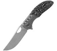 Miguron Knives Dromos-M390 blade,Hand rubbed Satin Ti And CF handle