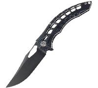 Miguron Knives Geloty 3.65" Vanax, DLC Black Crystal Ti Handle