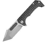 Miguron Knives Omega-10.5mm 4.07" Elamx blade, Hand Rubbed Satin,Ti handle