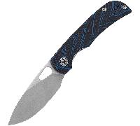 Miguron Moyarl lame 14c28n, Liner lock Damas Bleu manche G10, MGR-806DBU