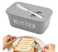 Mihauuke Beurrier avec Couvercle | Plat à Beurre avec Couvercle - Avec Couteau et Conteneur à Fromage Hermétique pour Cuisine Service Camping Réfrigérateur Frigo Salle à Manger et Comptoir
