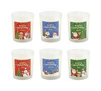 Mihauuke Bougies Parfumées - 6 Pièces De Parfum D'Ambiance De Noël,Bougie Parfumée Calme,Pour Ambiance Salle De Bains Soirées Décoration De La Maison Fête Chambre Relaxation
