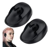 Mihauuke Cache-oreilles en silicone pour coloration des cheveux, couvre-oreilles en silicone pour la coiffure | Protection auditive anti-bruit - Protection auditive réutilisable, protection des ondes