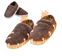 Mihauuke Chaussons Chauffants - Pantoufles Hiver Polaire USB Chauffantes | Lavables pour Hommes Femmes,Femmes Hommes Personnes Âgées