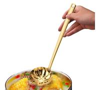 Mihauuke Cuillère De Cuisine En Acier Inoxydable,Ustensile Long Pour Préparation Culinaire Et Soupe | Ustensile Résistant À La Chaleur Avec Prise Ergonomique Pour Préparation De Repas, Cuisine